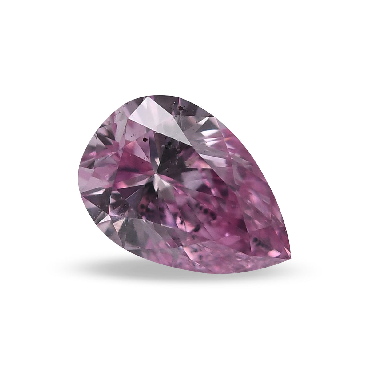 Pear Diamond | 0.17 ct | Fancy Intense Purplish Pink | I1 | GIA | Ref 571391