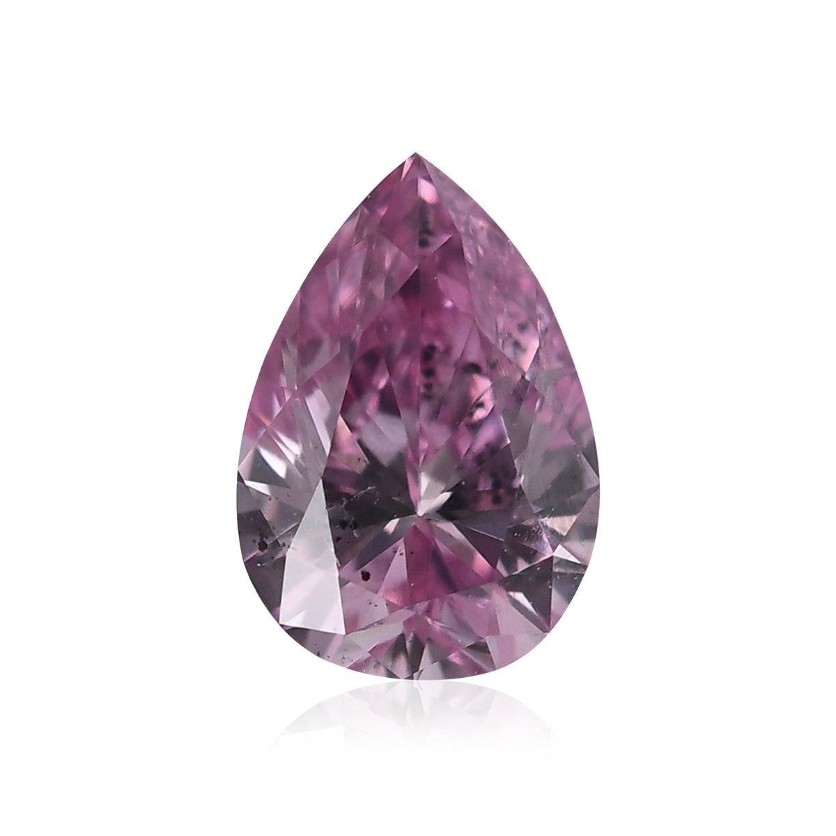 Pear Diamond | 0.17 ct | Fancy Intense Purplish Pink | I1 | GIA | Ref 571391