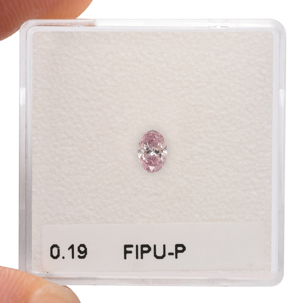 0,19 Karat Fancy Intense Purplish Pink Ovaler Diamant (I1) GIA & ARGYLE