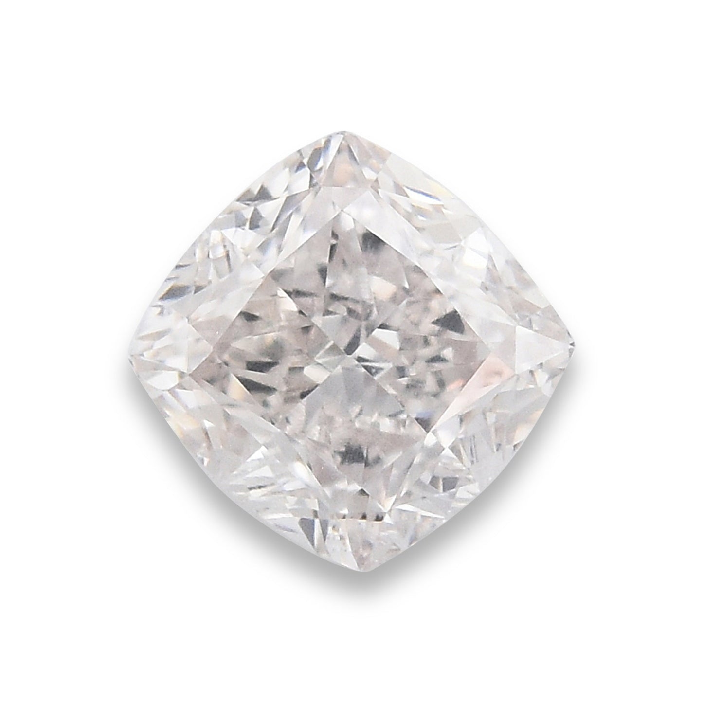 0,32 Karat Fancy Pinkish Brown Cushion Diamond VS1 GIA