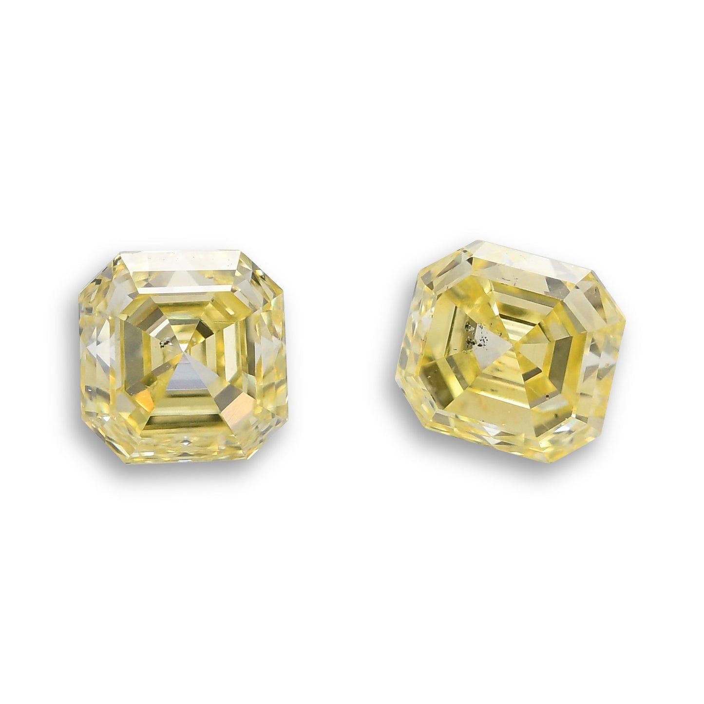 0,94 Karat Fancy Yellow Asscher Diamanten (SI2)