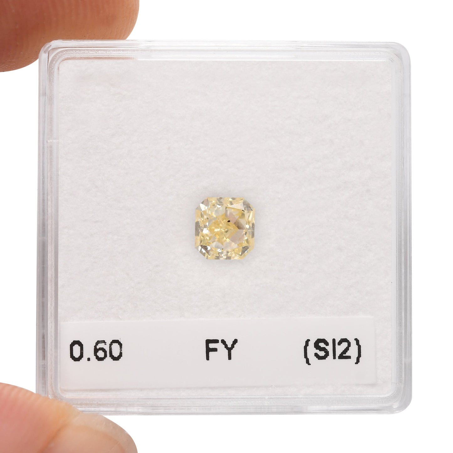 0,60 Karat Fancy Yellow Asscher Diamant (SI2)