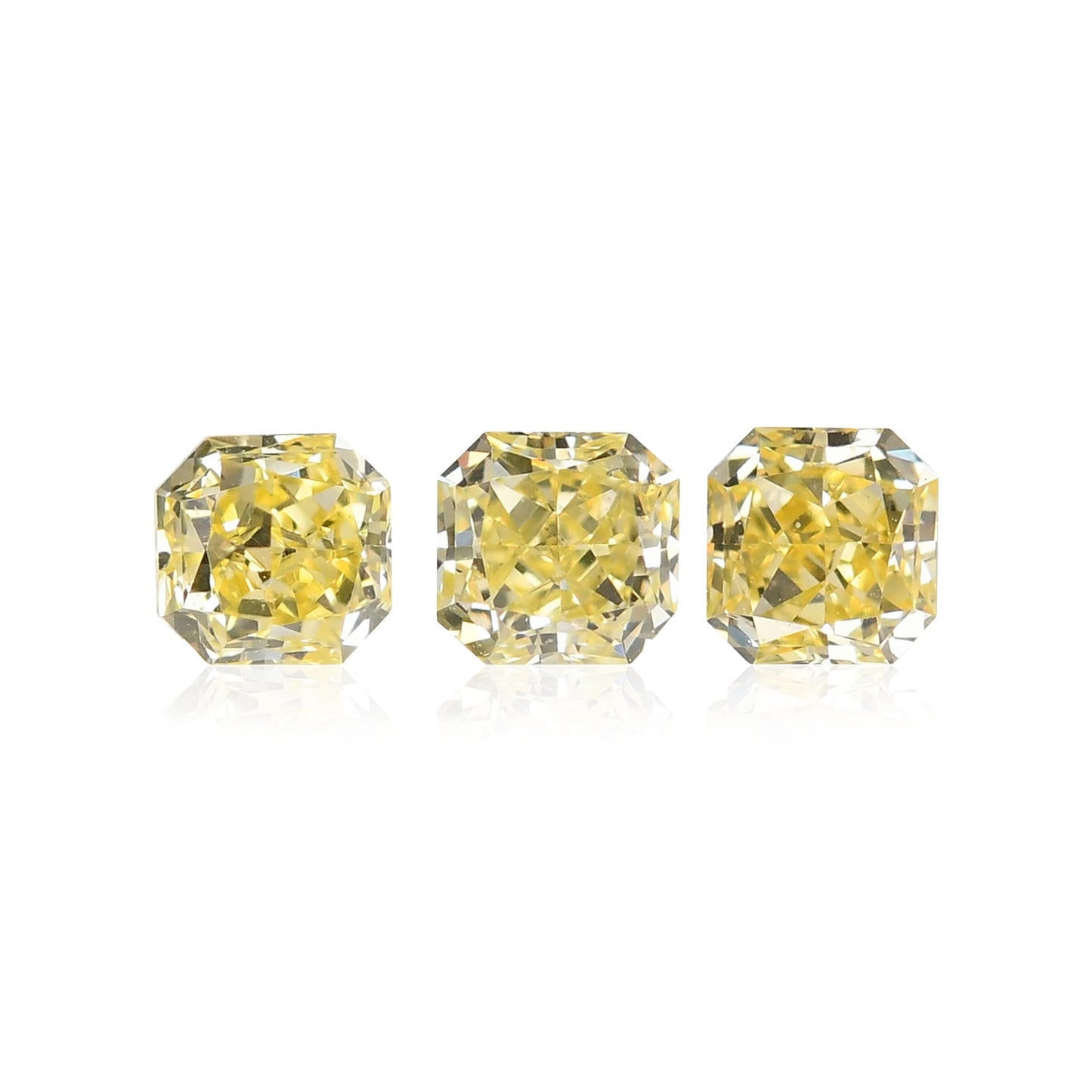 0,41 Karat Fancy Yellow Radiant Diamanten (VS2)