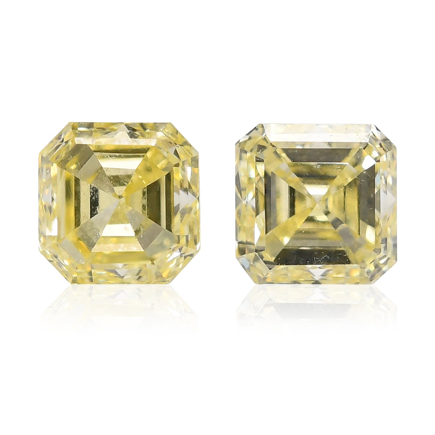 0,72 Karat gelber Asscher-Diamant (VS2)