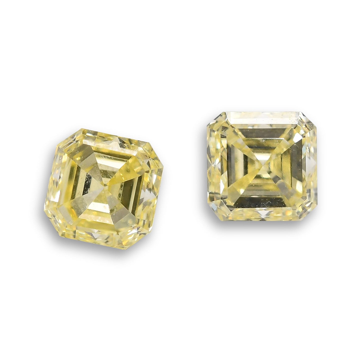 0,72 Karat gelber Asscher-Diamant (VS2)