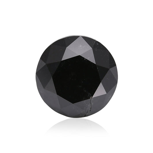 1,52 Karat Fancy Black Brillant-Diamant, GIA-zertifiziert