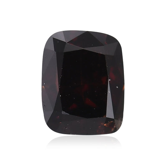 0,34 Karat Fancy Dark Orange Brown Cushion Diamond (I1) GIA