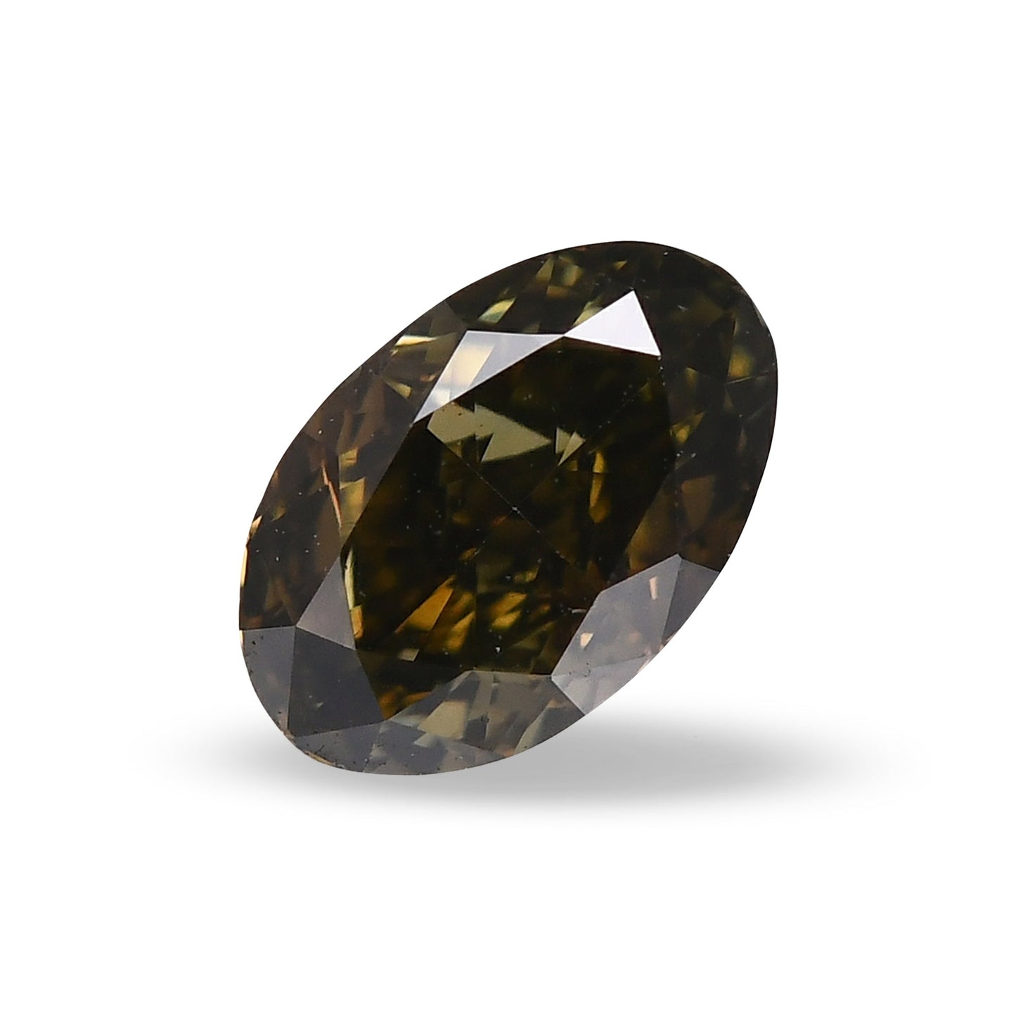 0,41 Karat Chamäleon-Oval-Diamant SI1 GIA
