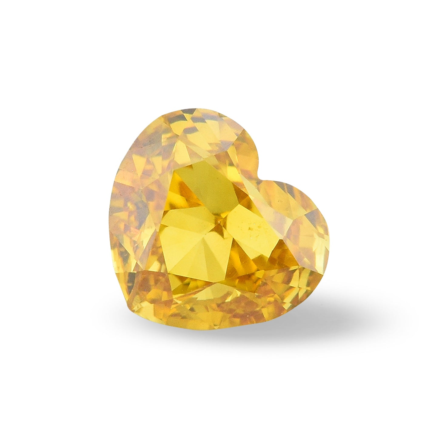 0,50 Karat Fancy Deep Orange Yellow Heart Diamant VS2 GIA