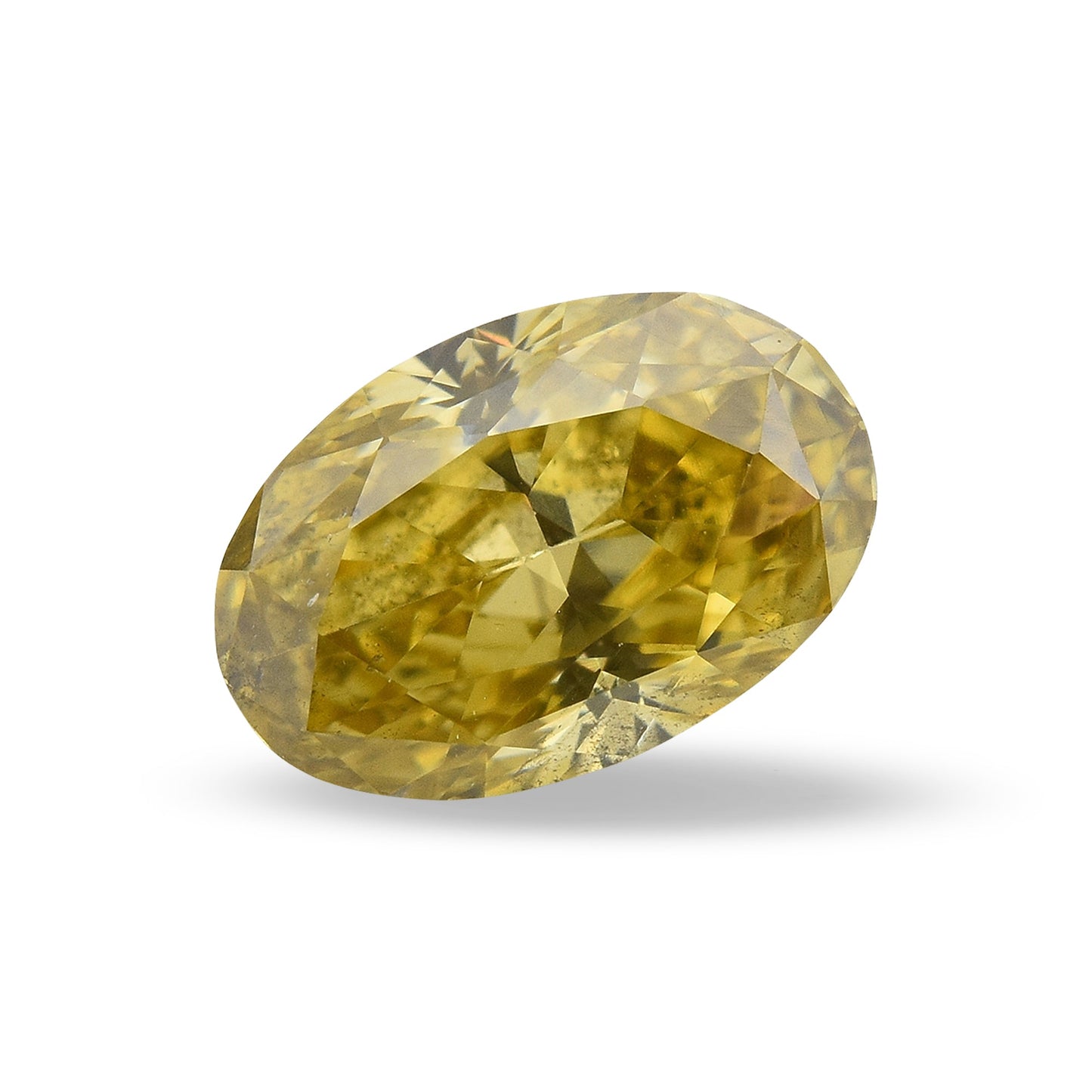 0.51 Carat Fancy Deep Brownish Yellow Oval Diamond SI2 GIA