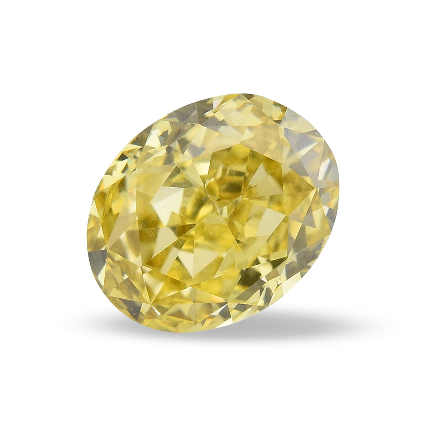 0,57 Karat Fancy Deep Yellow Ovaler Diamant SI1 GIA