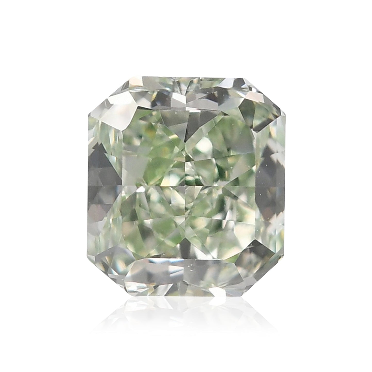 0,50 Karat Fancy Intense Green Radiant Diamant VS1 GIA