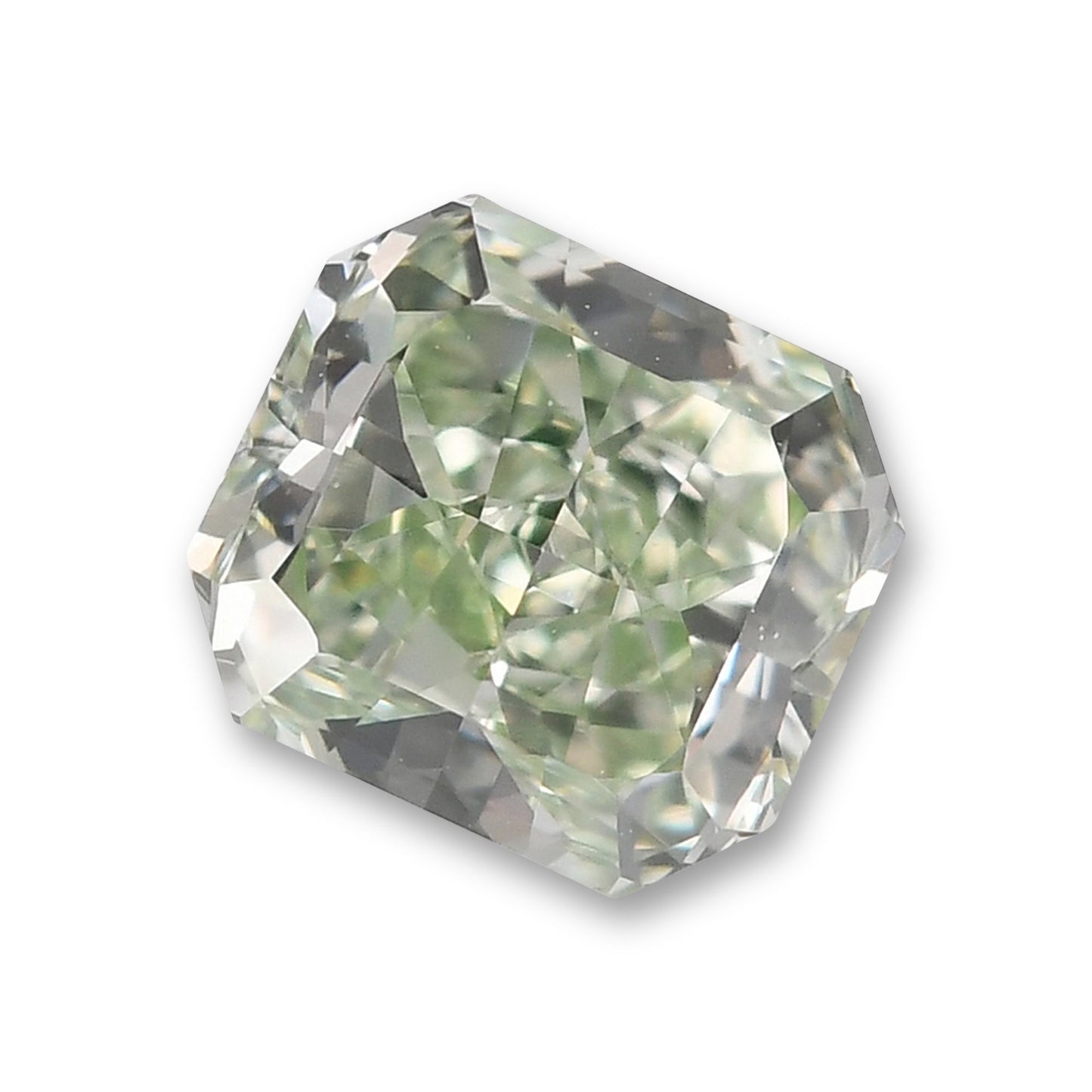 0,50 Karat Fancy Intense Green Radiant Diamant VS1 GIA