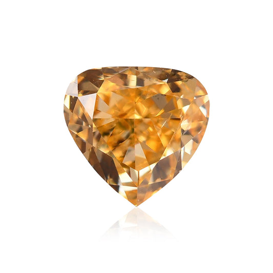 0,35 Karat Fancy Intense Yellow Orange Heart Diamant SI1 GIA