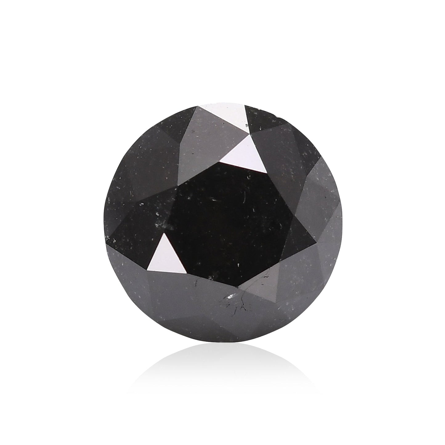 2,00 Karat Fancy Black Brillant-Diamant, GIA-zertifiziert