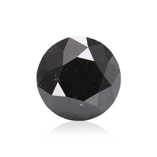 2,00 Karat Fancy Black Brillant-Diamant, GIA-zertifiziert