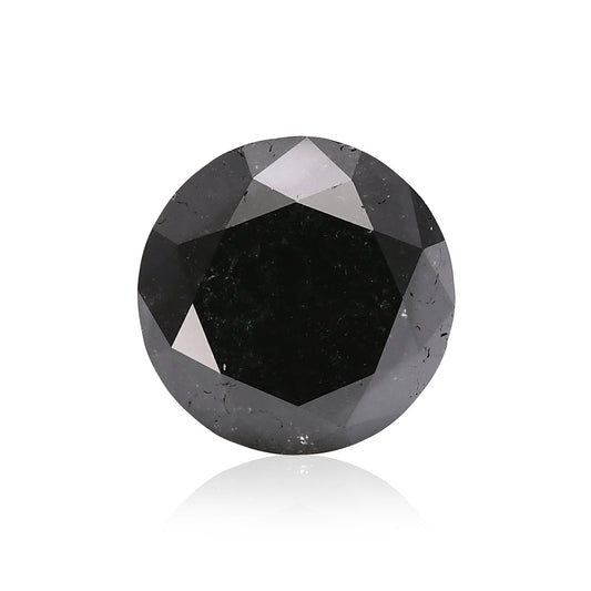 2,00 Karat Fancy Black Brillant-Diamant, GIA-zertifiziert