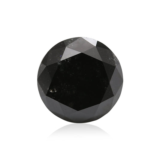 2,84 Karat Fancy Black Brillant-Diamant, GIA-zertifiziert