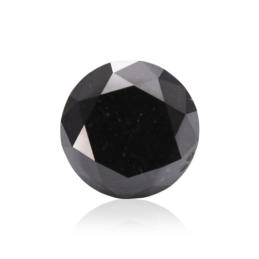 1,96 Karat Fancy Black Brillant-Diamant, GIA-zertifiziert