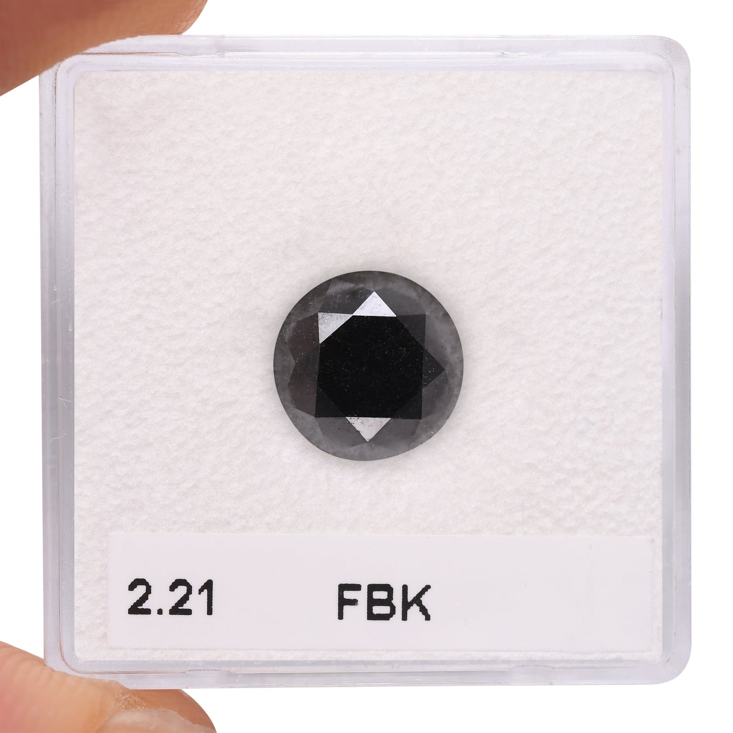 2,21 Karat Fancy Black Brillant-Diamant, GIA-zertifiziert