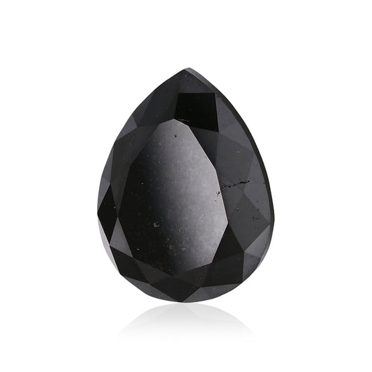 1,92 Karat Fancy Black Pear Diamond GIA