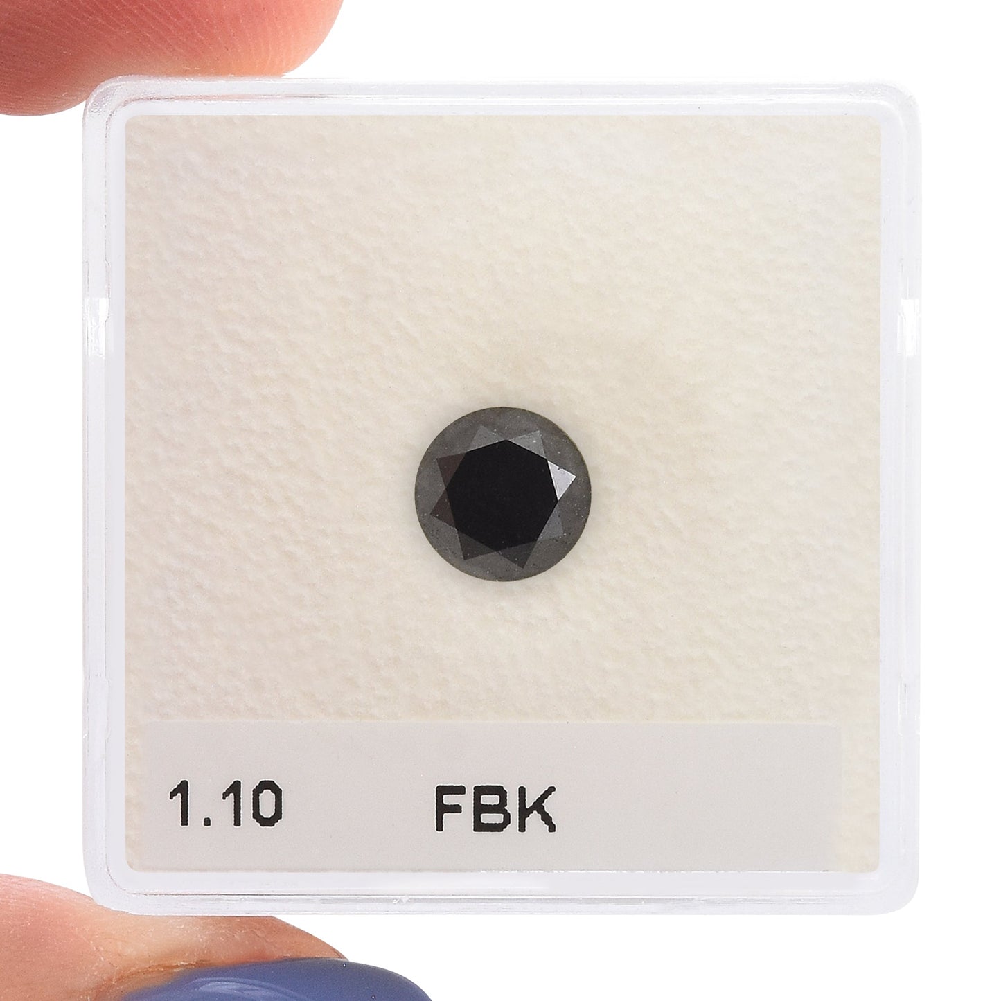 1,10 Karat Fancy Black Brillant-Diamant, GIA-zertifiziert