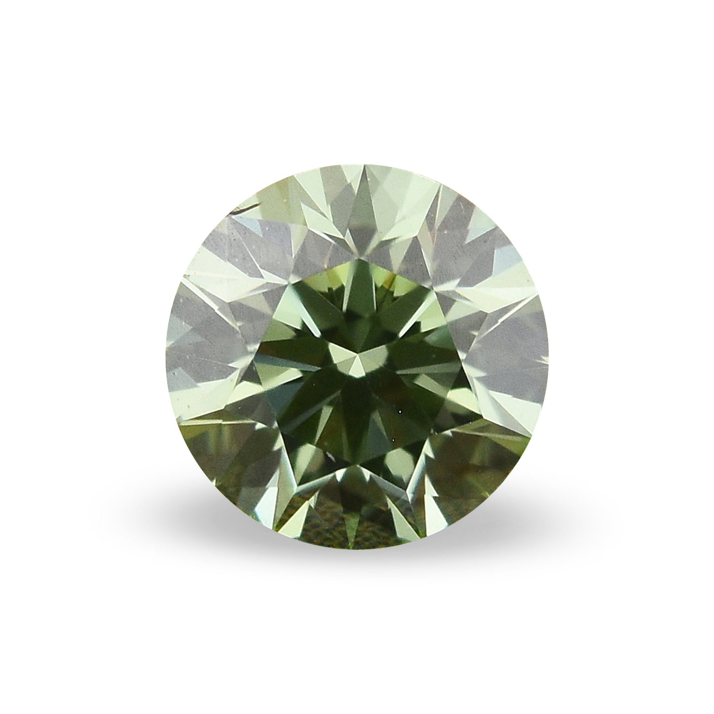0,25 Karat Fancy Intense Green Round Diamond VS2 GIA