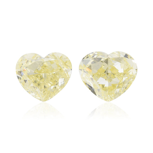 3,29 Karat Fancy Light Yellow Herz-Diamanten VS2