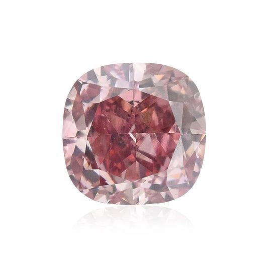 0.52 Carat Fancy Intense Pink Cushion Diamond VS2 GIA