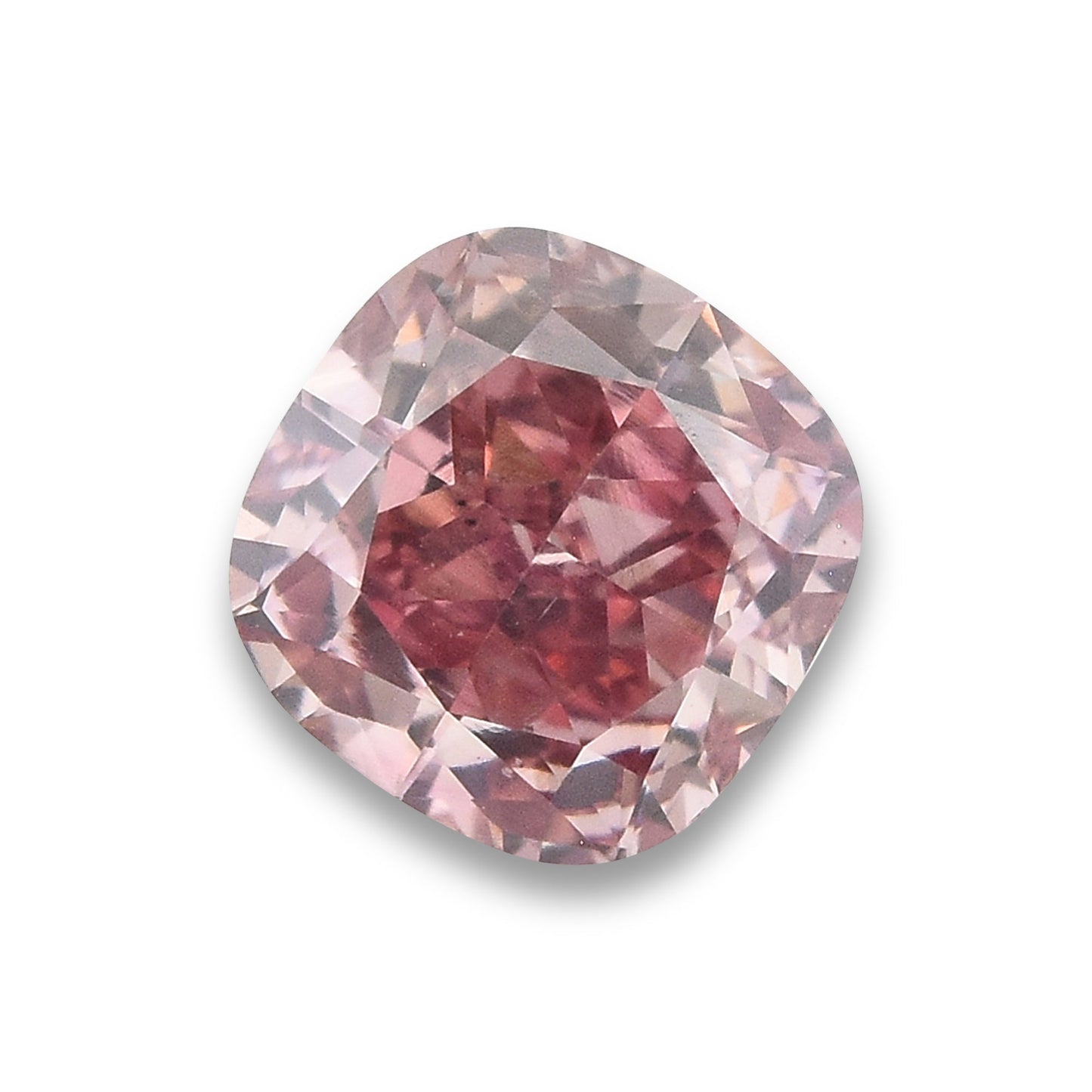 0,52 Karat Fancy Intense Pink Cushion Diamant VS2 GIA