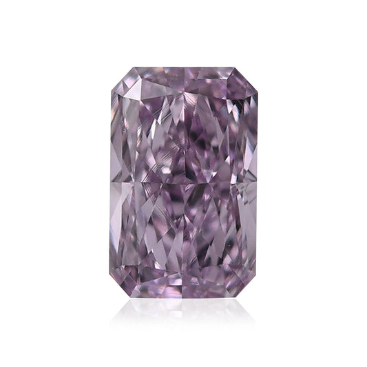 0,26 Karat Fancy Pink Purple Radiant Diamant VS2 GIA