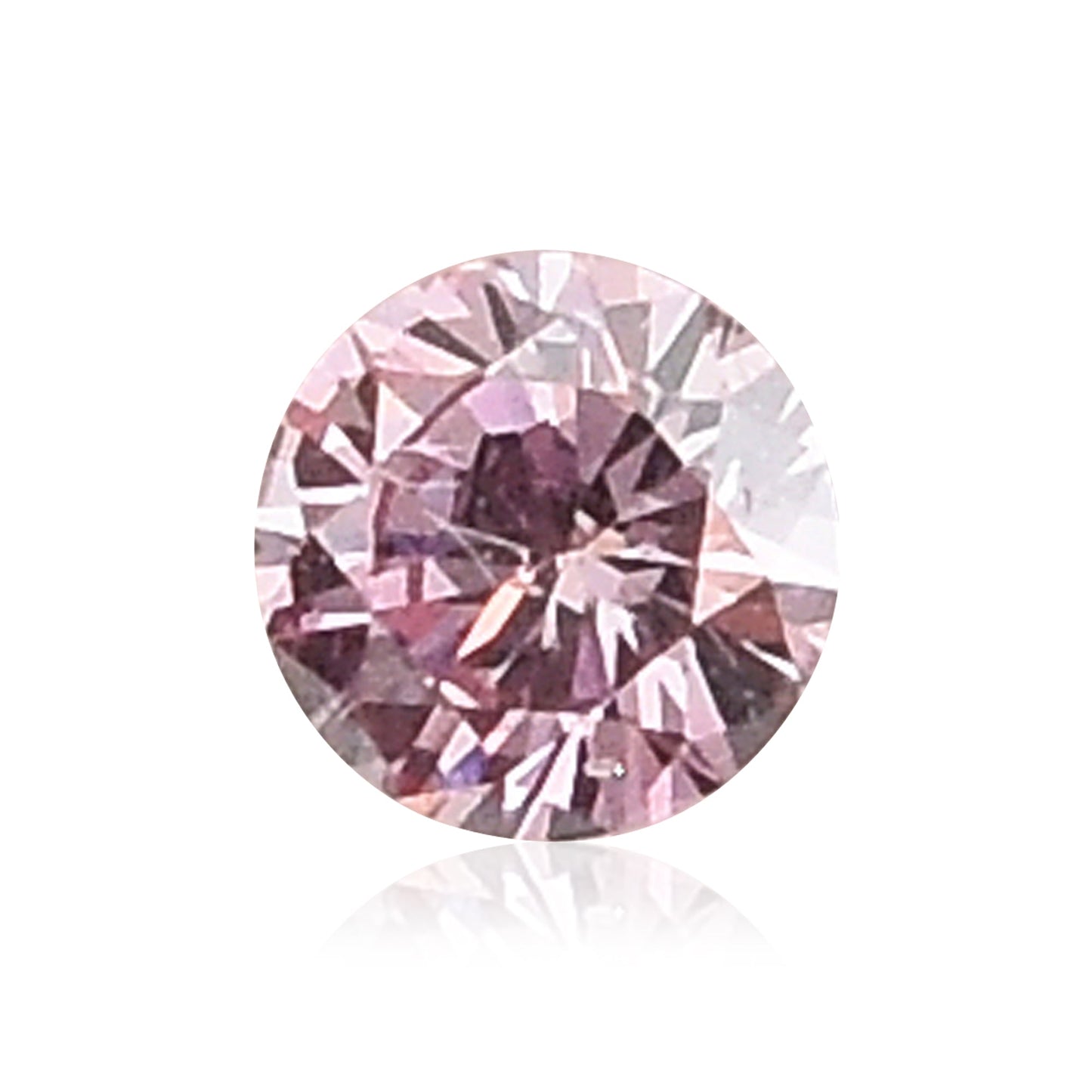 0,06 Karat Fancy Purplish Pink Brillanter Diamant, GIA