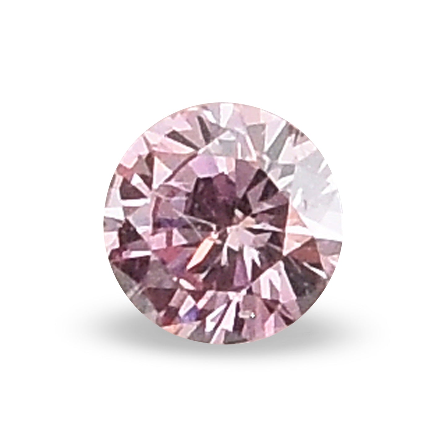 0,06 Karat Fancy Purplish Pink Brillanter Diamant, GIA