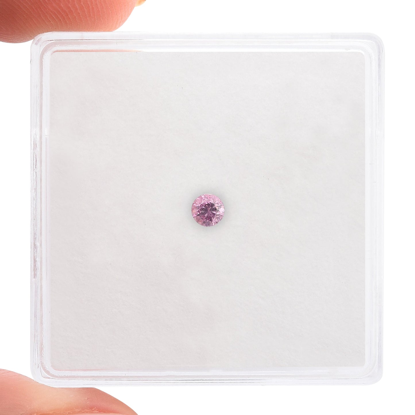 0,08 Karat Fancy Intense Purplish Pink Brillanter Diamant (GIA-zertifiziert)