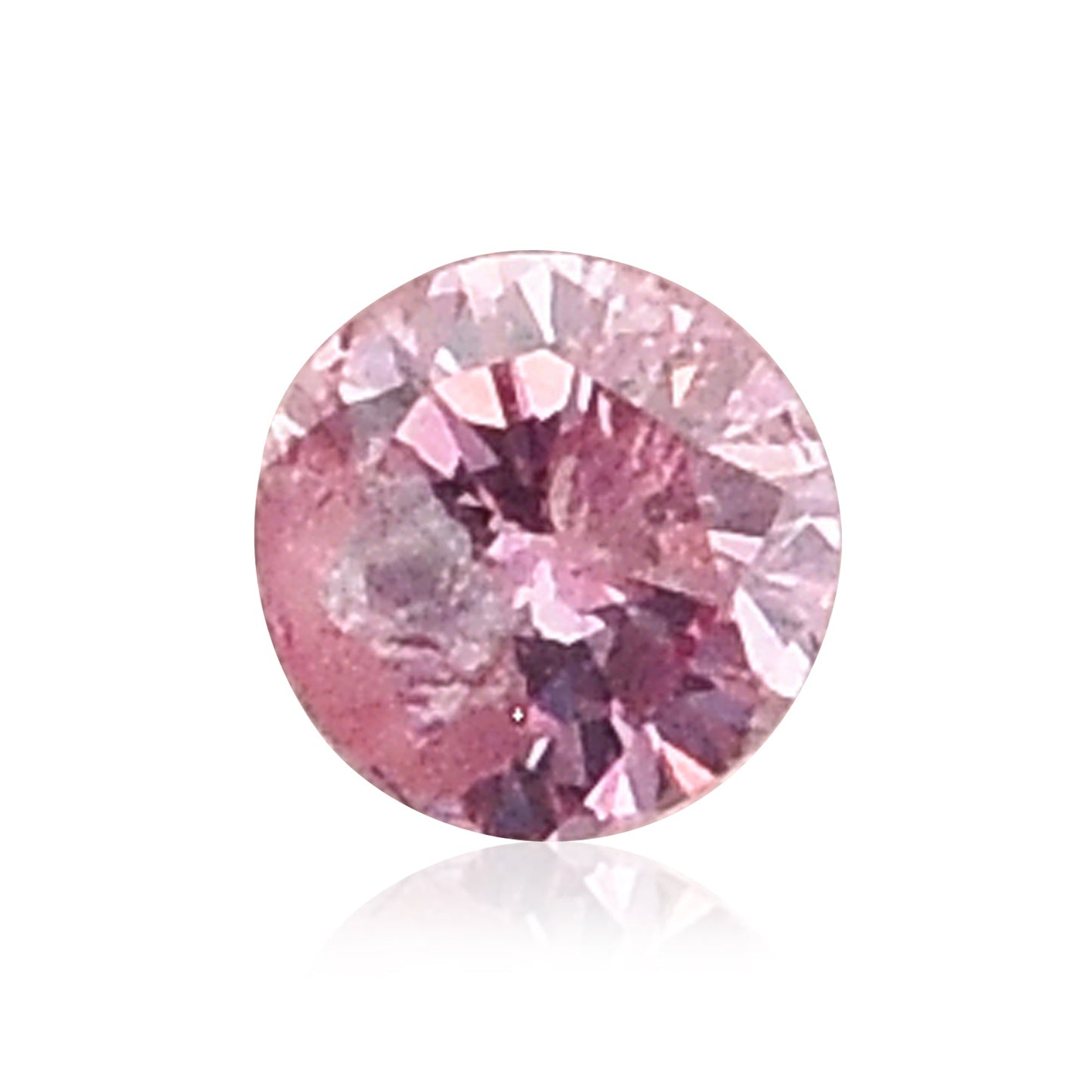 0,06 Karat Fancy Intense Purplish Pink Brillant (I2) GIA