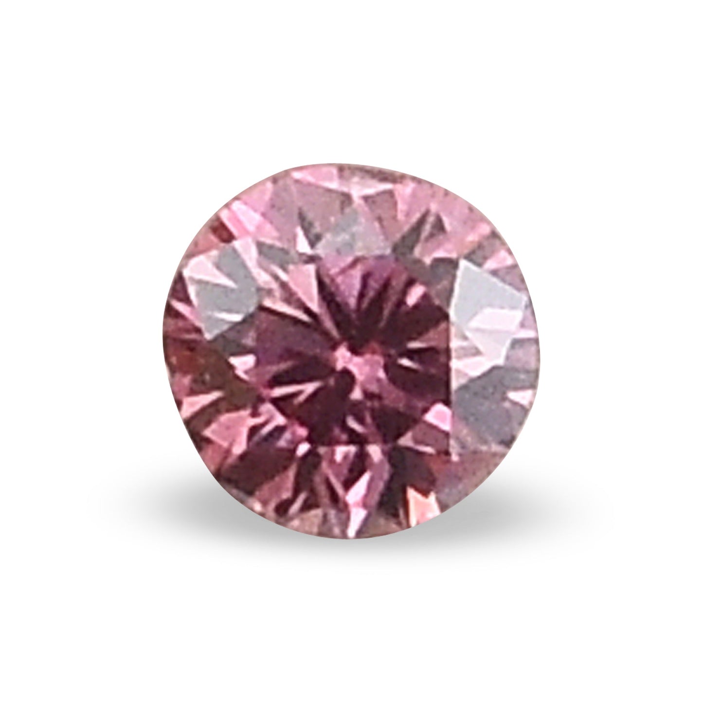 0,06 Karat Fancy Intense Pink Rundbrillant-Diamant GIA