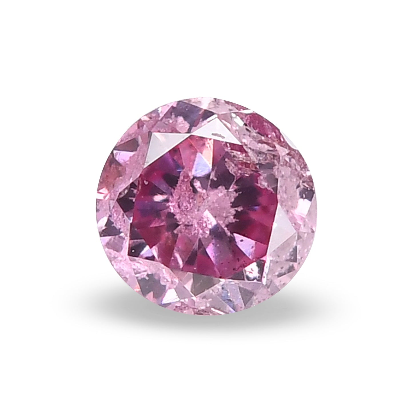 0,12 Karat Fancy Intense Purplish Pink Brillanter Diamant (GIA-zertifiziert)
