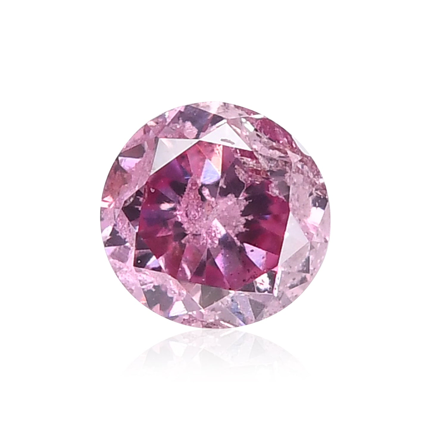 0,12 Karat Fancy Intense Purplish Pink Brillanter Diamant (GIA-zertifiziert)