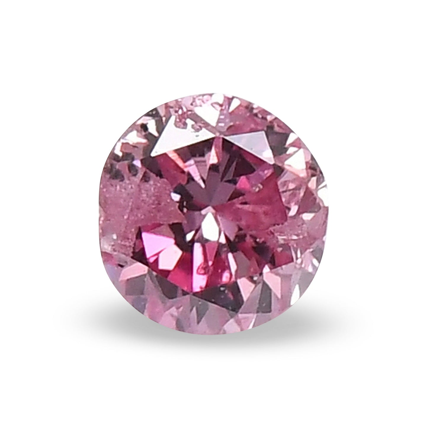 0,14 Karat Fancy Intense Purplish Pink Brillanter Diamant (GIA-zertifiziert)