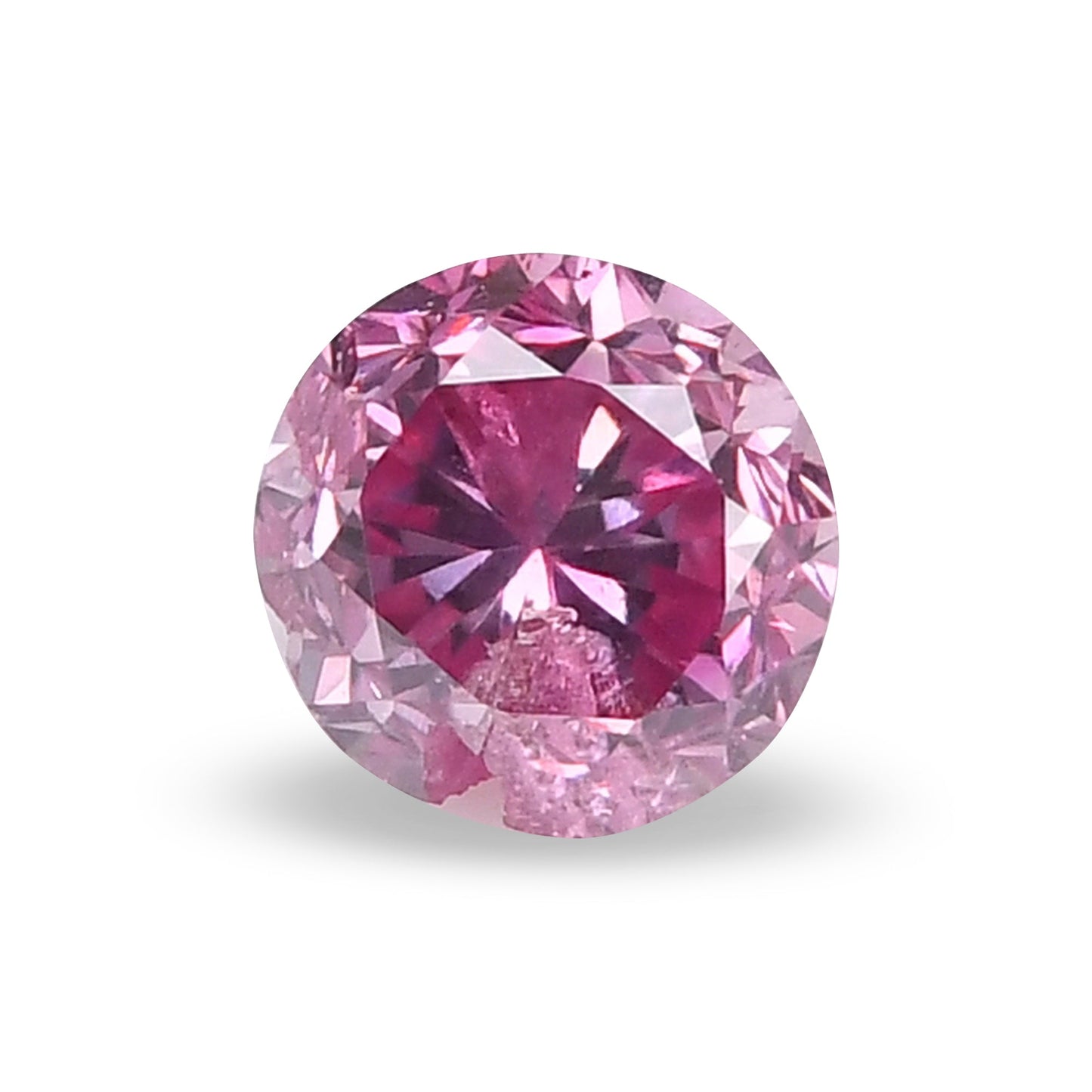 0,13 Karat Fancy Vivid Purplish Pink Brillanter Diamant, GIA