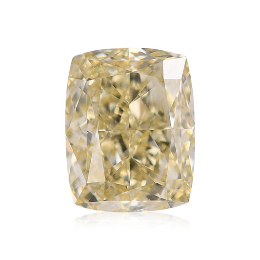 1,09 Karat Fancy Light Brownish Yellow Cushion Diamond IF GIA