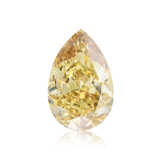 3,01 Karat Fancy Brownish Yellow Birnear Diamond SI1 GIA