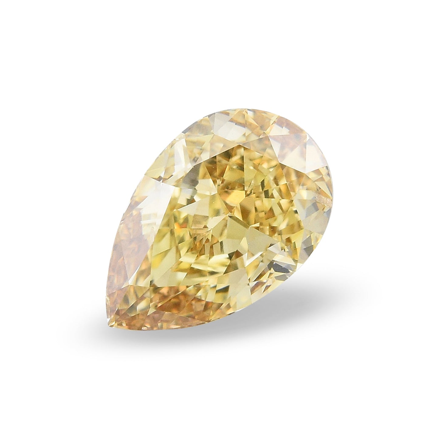 3,01 Karat Fancy Brownish Yellow Birnear Diamond SI1 GIA