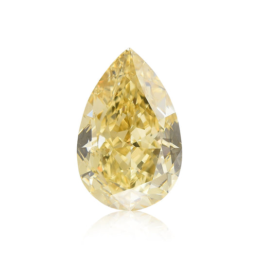 1.54 Carat Fancy Brownish Yellow Pear Diamond VS1 GIA