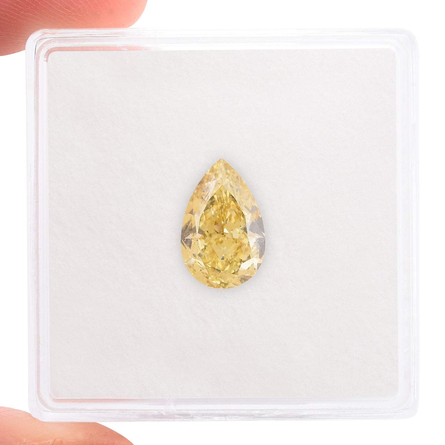1,54 Karat Fancy Brownish Yellow Birnear Diamond VS1 GIA