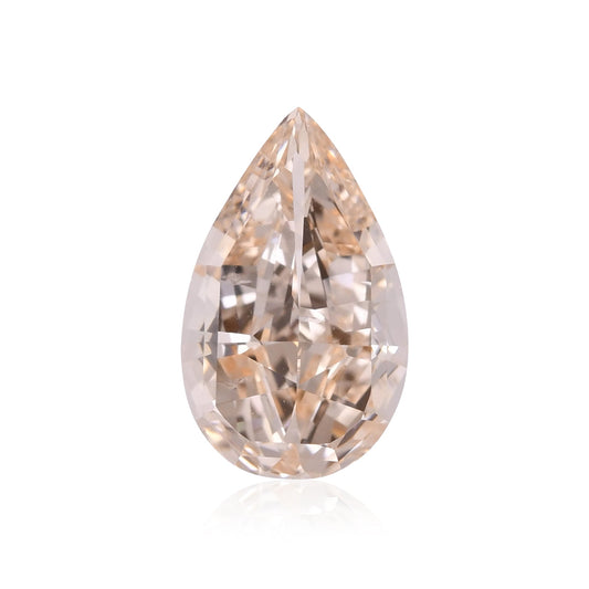 0,90 Karat Fancy Pinkish Orange Birnenförmiger Diamant SI2 GIA