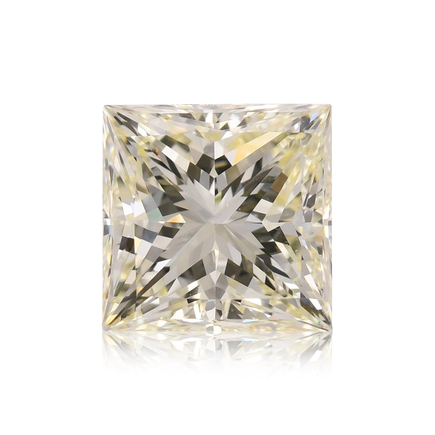 3.01 Carat Q-R Princess Diamond VS2 GIA