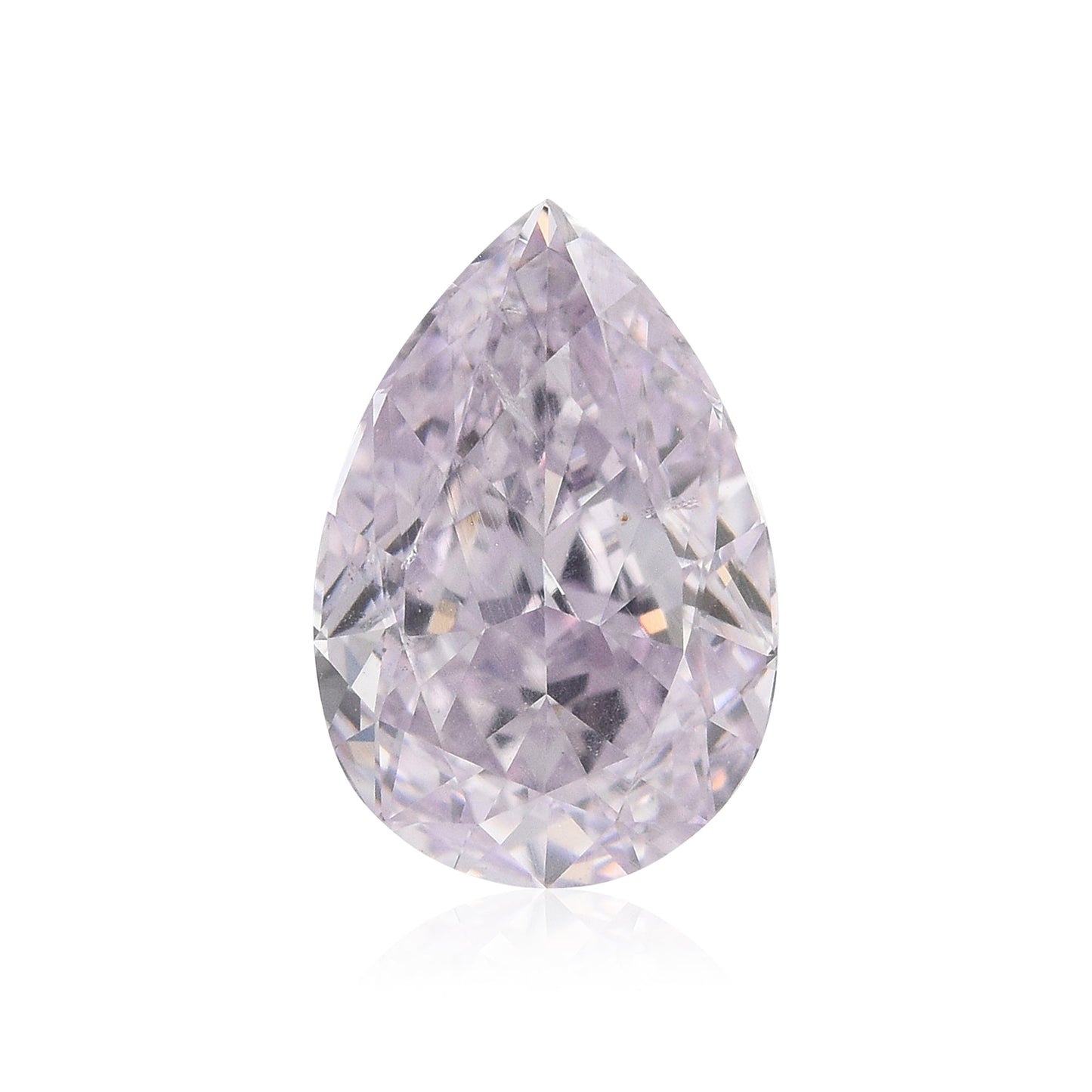 0,94 Karat Fancy Light Pinkish Purple Birnenförmiger Diamant SI2 GIA
