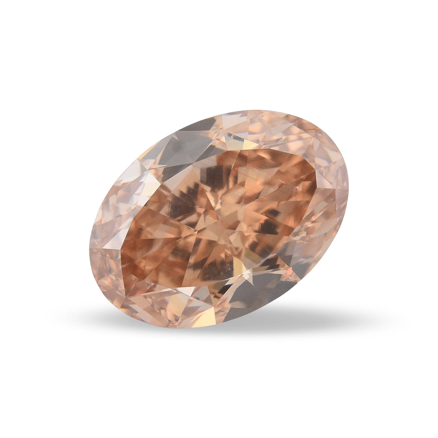 4,15 Karat Fancy Brown Orange Ovaler Diamant VS2 GIA
