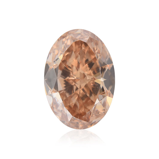 4,15 Karat Fancy Brown Orange Ovaler Diamant VS2 GIA